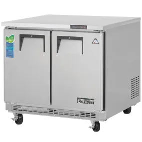 Everest ETBSF2, Two Solid Door 35.63" Undercounter / Worktop Freezer, 115v, 10 cu. ft.