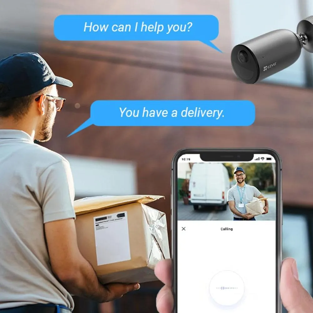 EZVIZ CS-EB3 Battery-Powered Wi-Fi Outdoor Security Camera 3MP 2.8mm (Mic) (Full Color)
