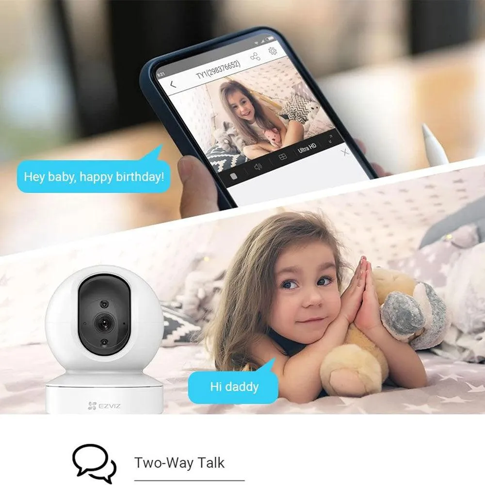 EZVIZ CS-H6C Wi-Fi Pan & Tilt Indoor Security Camera 4MP 4mm (Mic)
