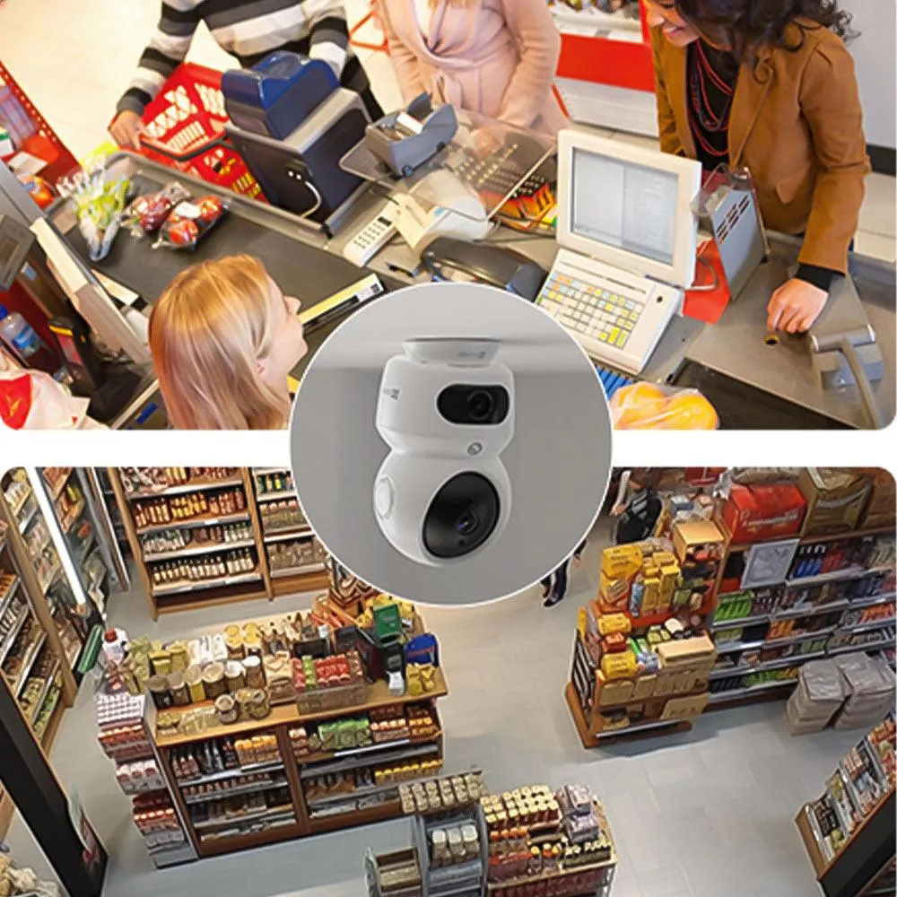 EZVIZ CS-H7C-R100-8G44WF Dual Lens Wi-Fi Pan & Tilt Indoor Security Camera 2K  4MP 2.8-6mm (Mic) (Full Color)