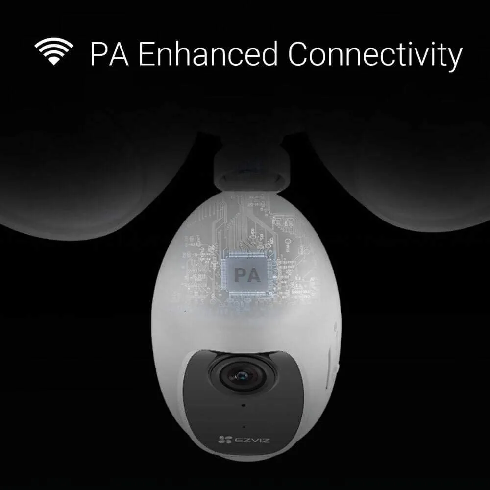 EZVIZ LC1C 1080P Outdoor WiFi Floodlight Security Camera | Motion-Activated Floodlight & Siren Alarm, Color Night Vision