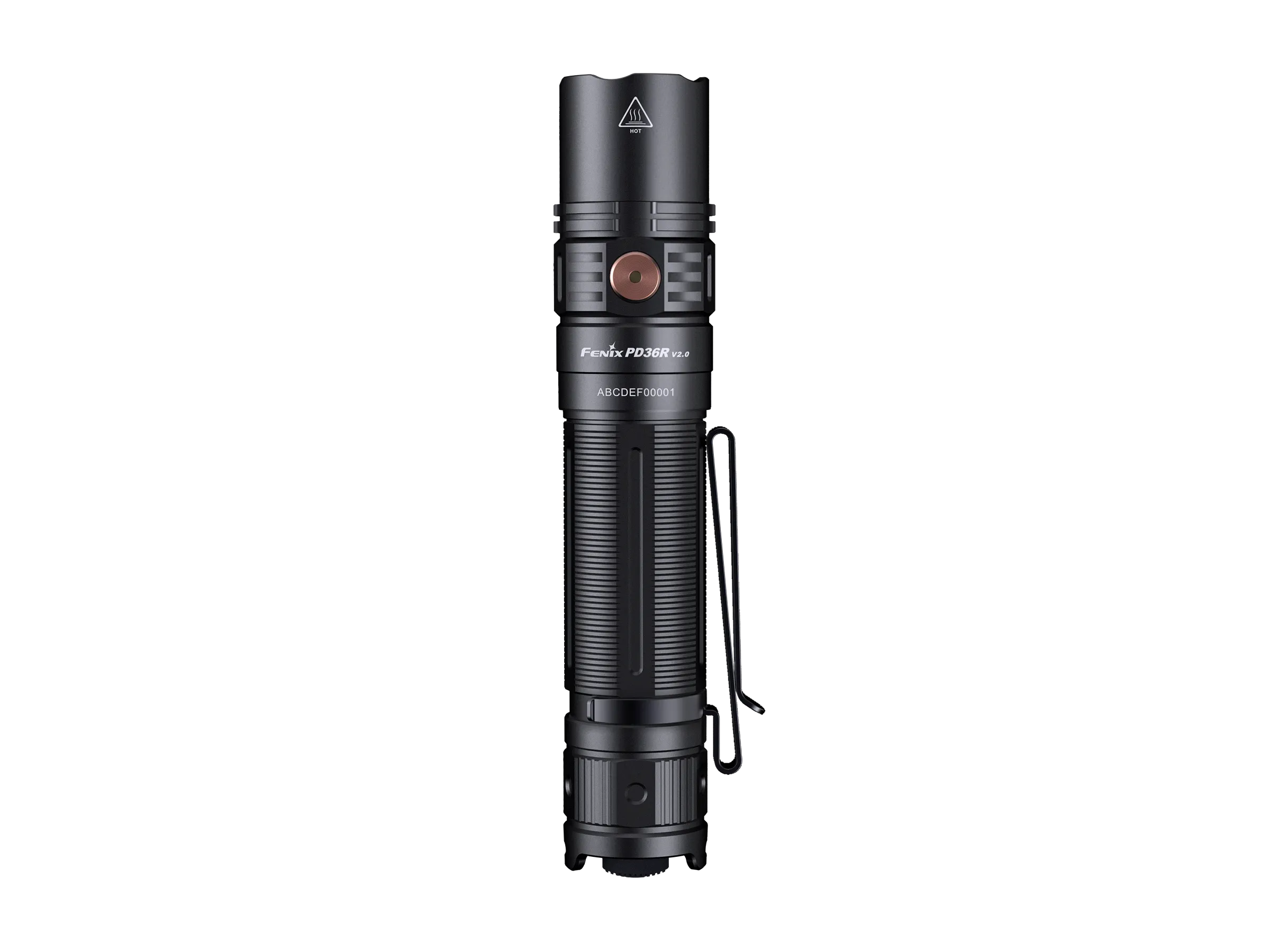 Fenix PD36R V2 Tactical LED Flashlight - Tan Camo Cerakote Finish