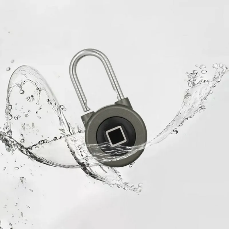 Fingerprint Intelligent Electric Lock Waterproof APP Bluetooth Padlock Keyless Smart Lock Secure Door Locks Anti-theft
