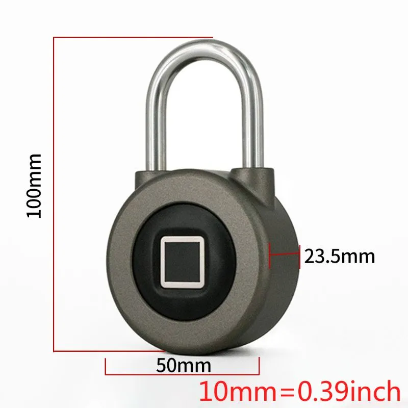 Fingerprint Intelligent Electric Lock Waterproof APP Bluetooth Padlock Keyless Smart Lock Secure Door Locks Anti-theft