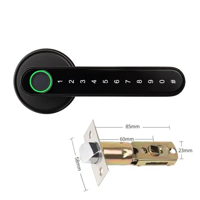 Fingerprint Smart Door Lock with Touchscreen, Keyless Entry for Home, Hotel, & Office