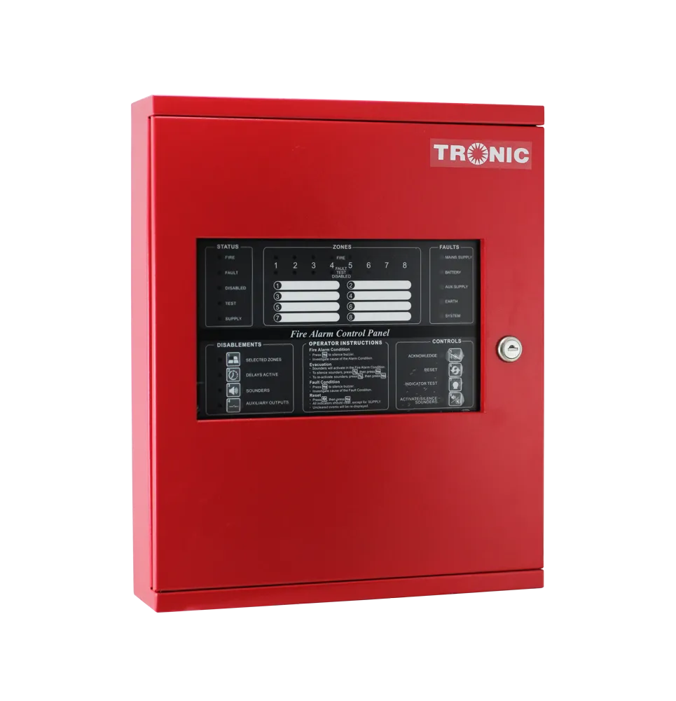 Fire Panel 4 Zone Metal Non Addressable
