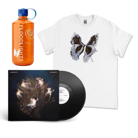 Floodlights / Underneath Vinyl, Nalgene & Butterfly Tee White Bundle ***PRE ORDER***