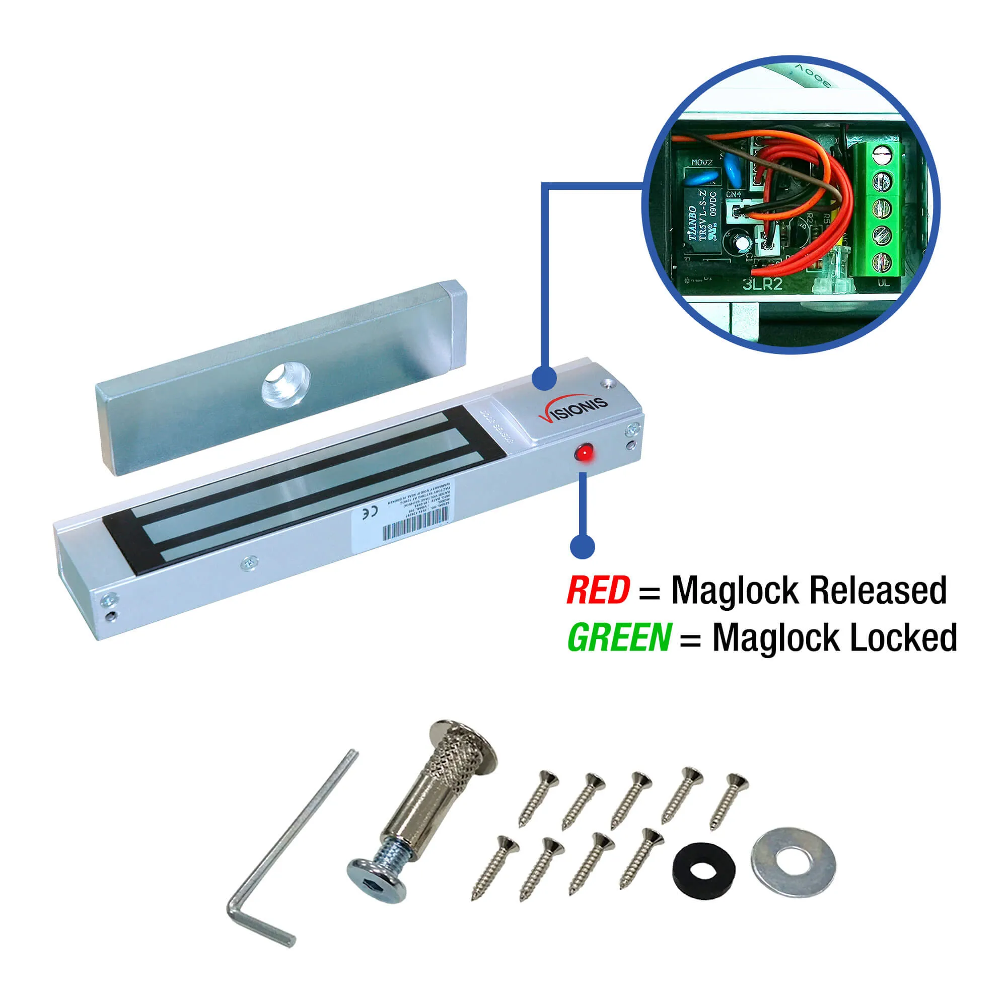 FPC-6131 Two Doors Door Access Control Out Swing Door 300lbs Mag Lock Time Attendance TCP / IP Wiegand Controller Box, Indoor/Outdoor Card Reader, Software Included, 20,000 Users Kit