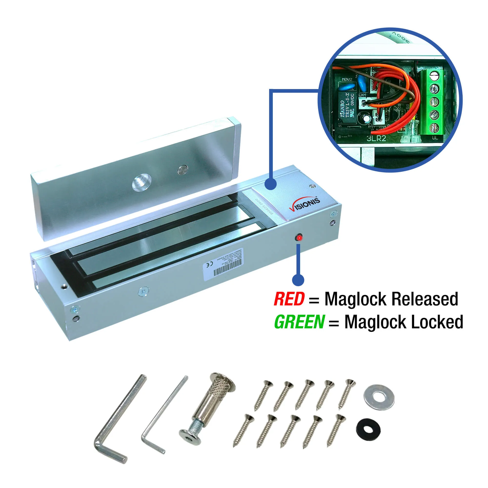 FPC-6136 Two Doors Access Control For In Swing Door Electric 1200lbs Mag Lock Time Attendance TCP/IP Wiegand Controller Box, Black Indoor/Outdoor Card Reader, Software   20,000 Users Kit