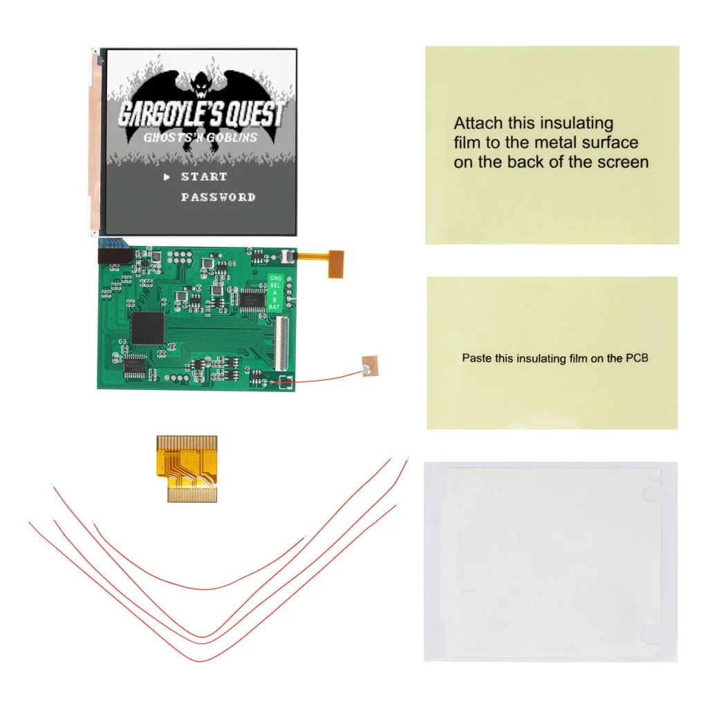Game Boy Pocket Q5 IPS LCD Backlight Kit with OSD - Hispeedido