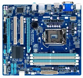 Gigabyte GA-B75M-D3H Desktop computer motherboard,1155 socket,ddr3,ATX,B75,HDMI/ DVI,usb3.0,4 memory slots