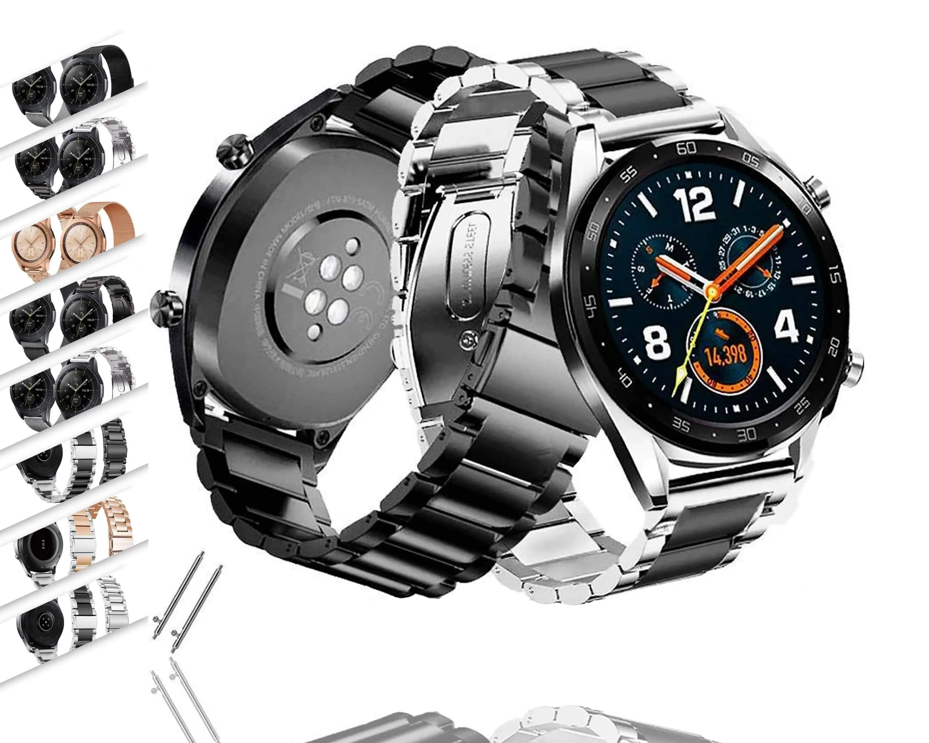 gt strap for samsung galaxy watch band 46mm active S3 Frontier/Classic watchband metal bracelet belt  film tool