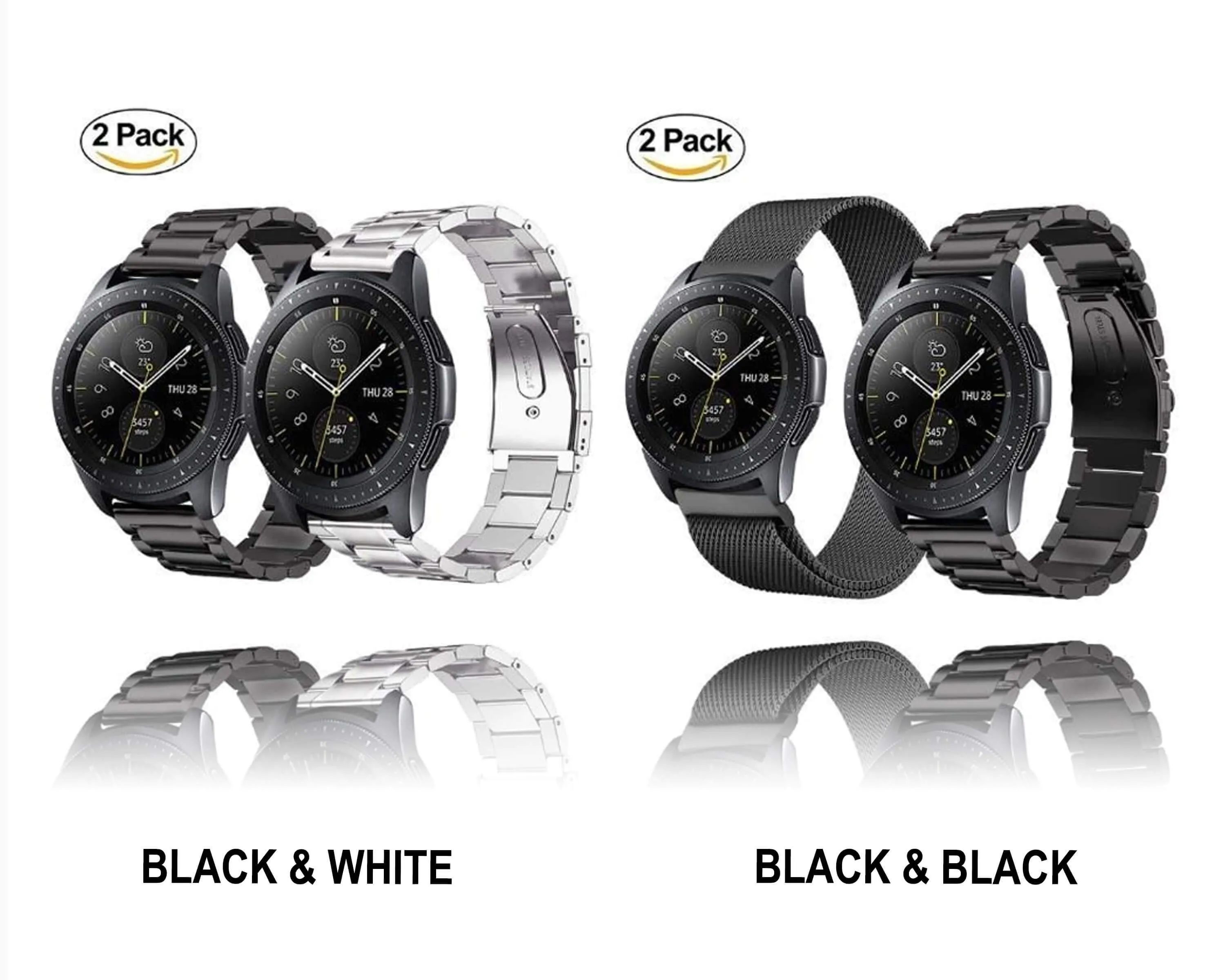 gt strap for samsung galaxy watch band 46mm active S3 Frontier/Classic watchband metal bracelet belt  film tool