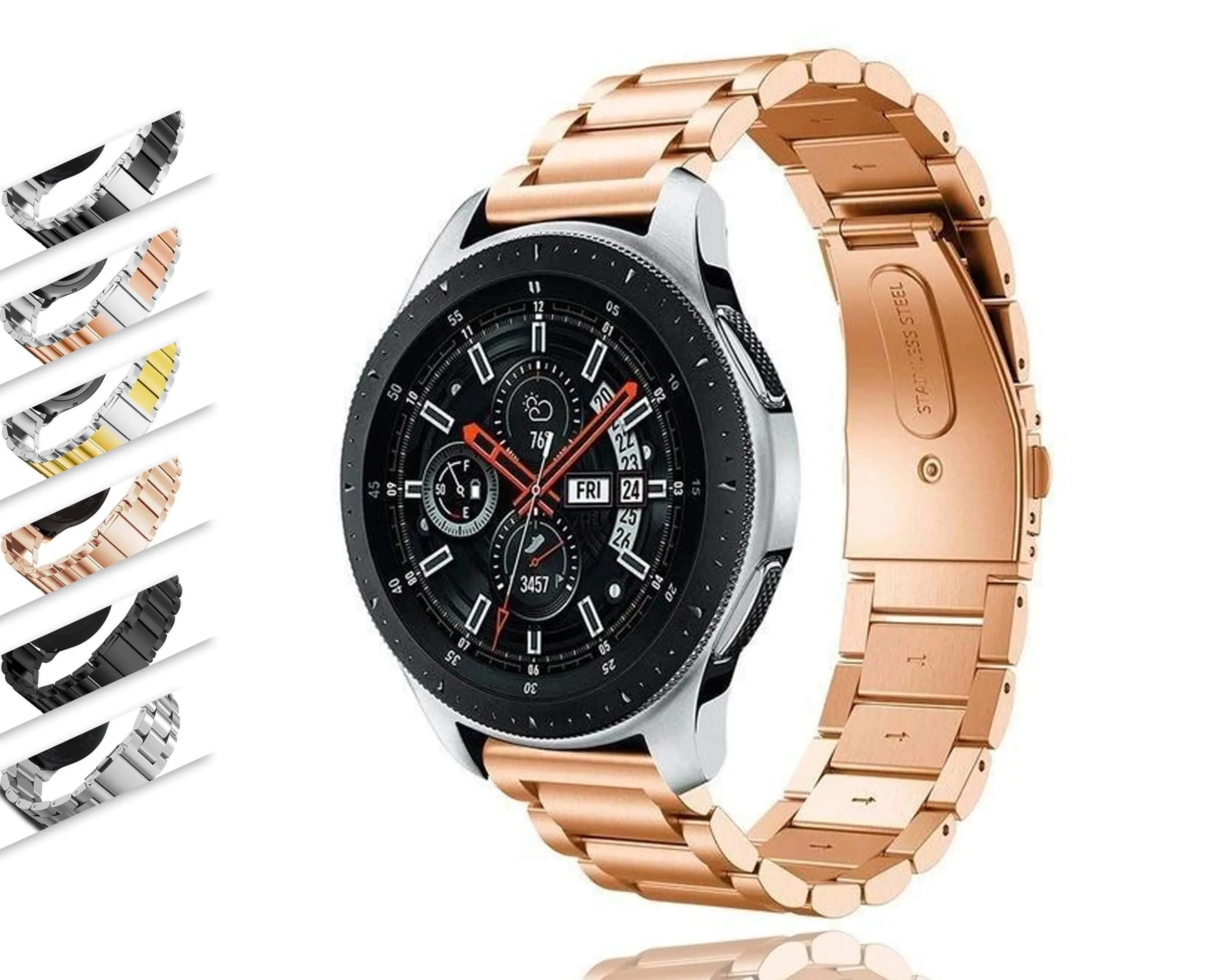 gt strap for samsung galaxy watch band 46mm active S3 Frontier/Classic watchband metal bracelet belt  film tool