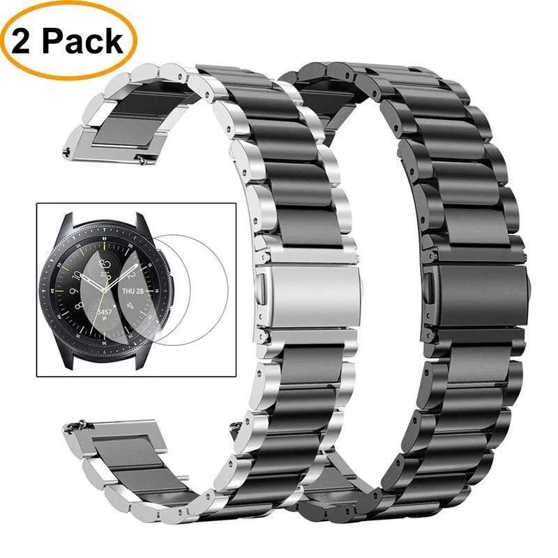 gt strap for samsung galaxy watch band 46mm active S3 Frontier/Classic watchband metal bracelet belt  film tool