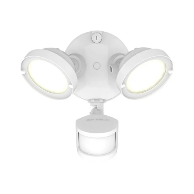 Halo TGS 21W 2-Head Round LED Security Floodlight, Motion Activated