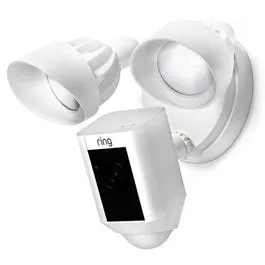 HD Wi-Fi Security Camera   LED Flood Light, White