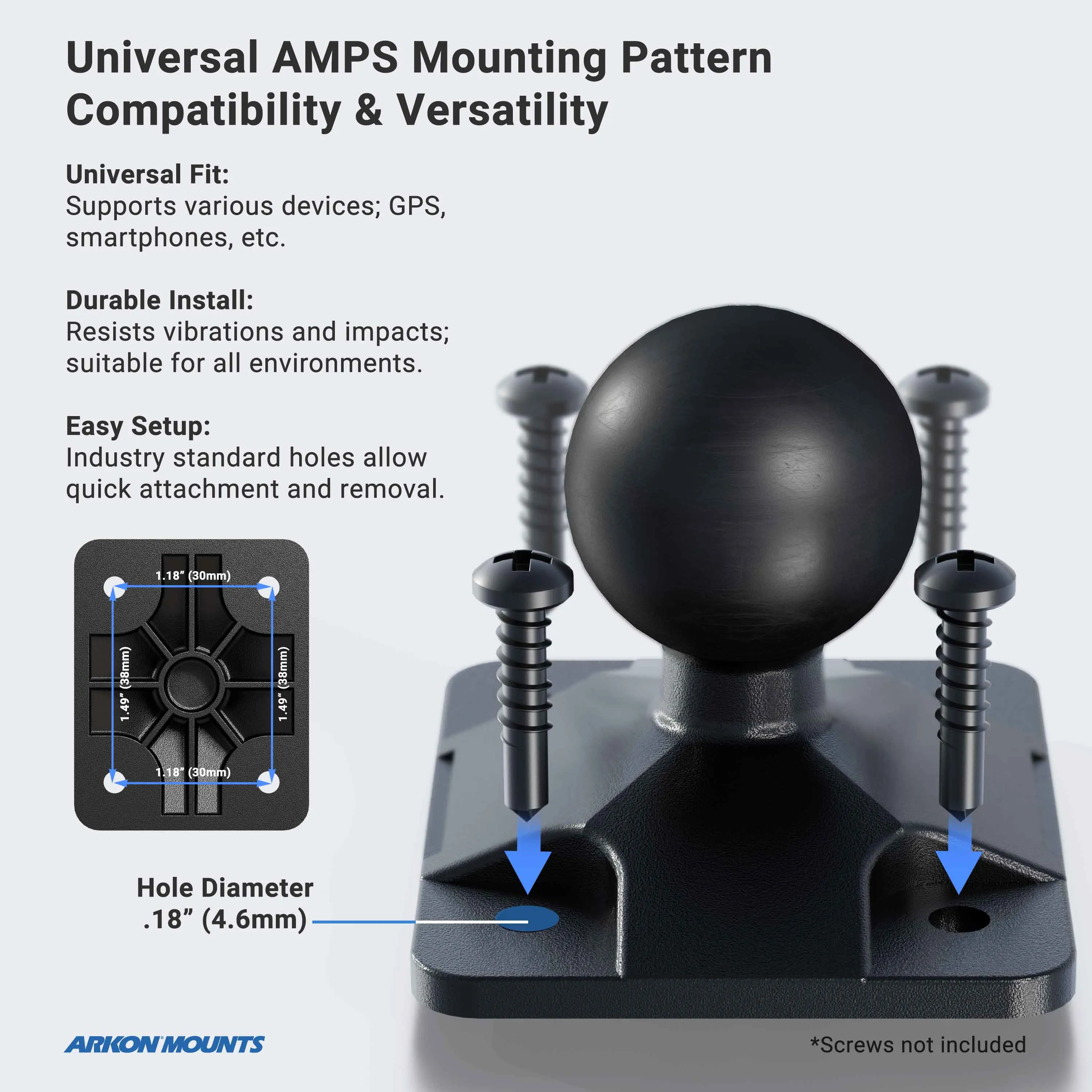 Heavy-Duty Small Drill-Base Camera Mount