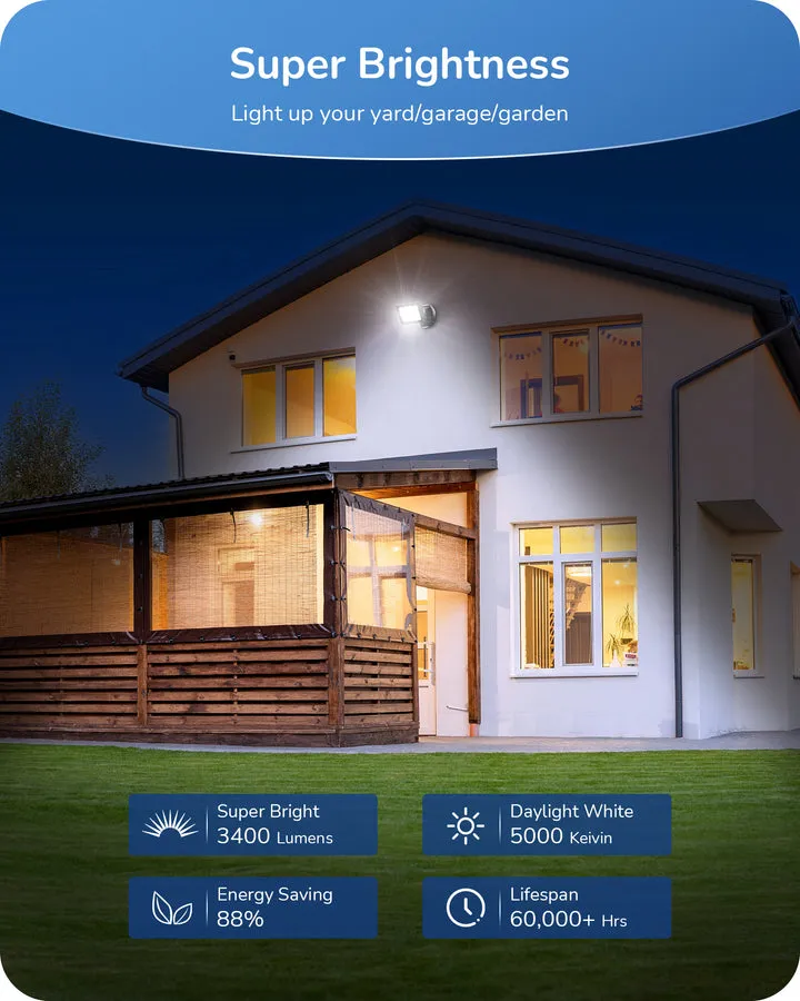 IP65 3400LM 24W 5000K LED Outdoor Flood Light-HFLB08A