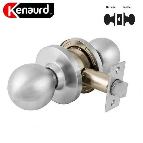 Key Controlled - Commercial Knob & Deadbolt Lockset Combo Bundle - 26D Satin Chrome