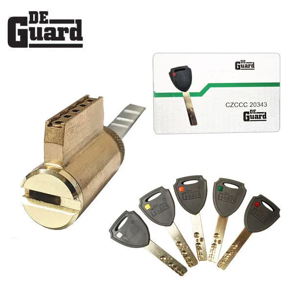 Key Controlled - (Key-In-Knob) KIK Cylinder - 206 Keyway - US3 - Polished Brass