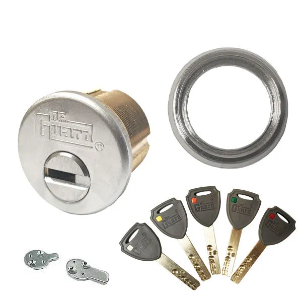 Key Controlled - Mortise Cylinder - 1" - 206 Keyway - US26D - Satin Chrome