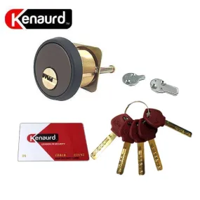 Key Controlled - Rim / Mortise Combo Cylinder - 1-1/8" - 10B - Oil Rubbed Bronze