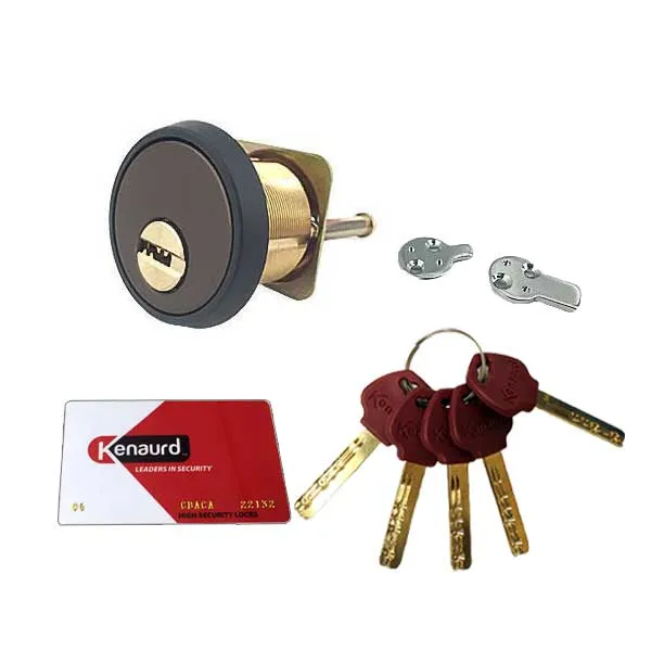 Key Controlled - Rim / Mortise Combo Cylinder - 1-1/8" - 10B - Oil Rubbed Bronze