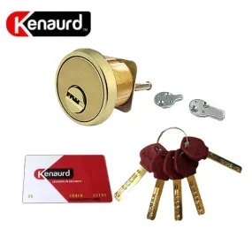 Key Controlled - Rim / Mortise Combo Cylinder - 1-1/8" - US3 - Polished Brass