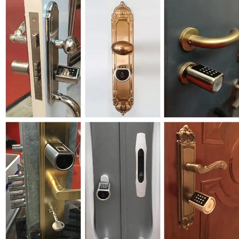 L6SRB Fingerprint Door lock, Waterproof Electronic Door Lock Intelligent Biometric Door Lock Smart Fingerprint Lock With App