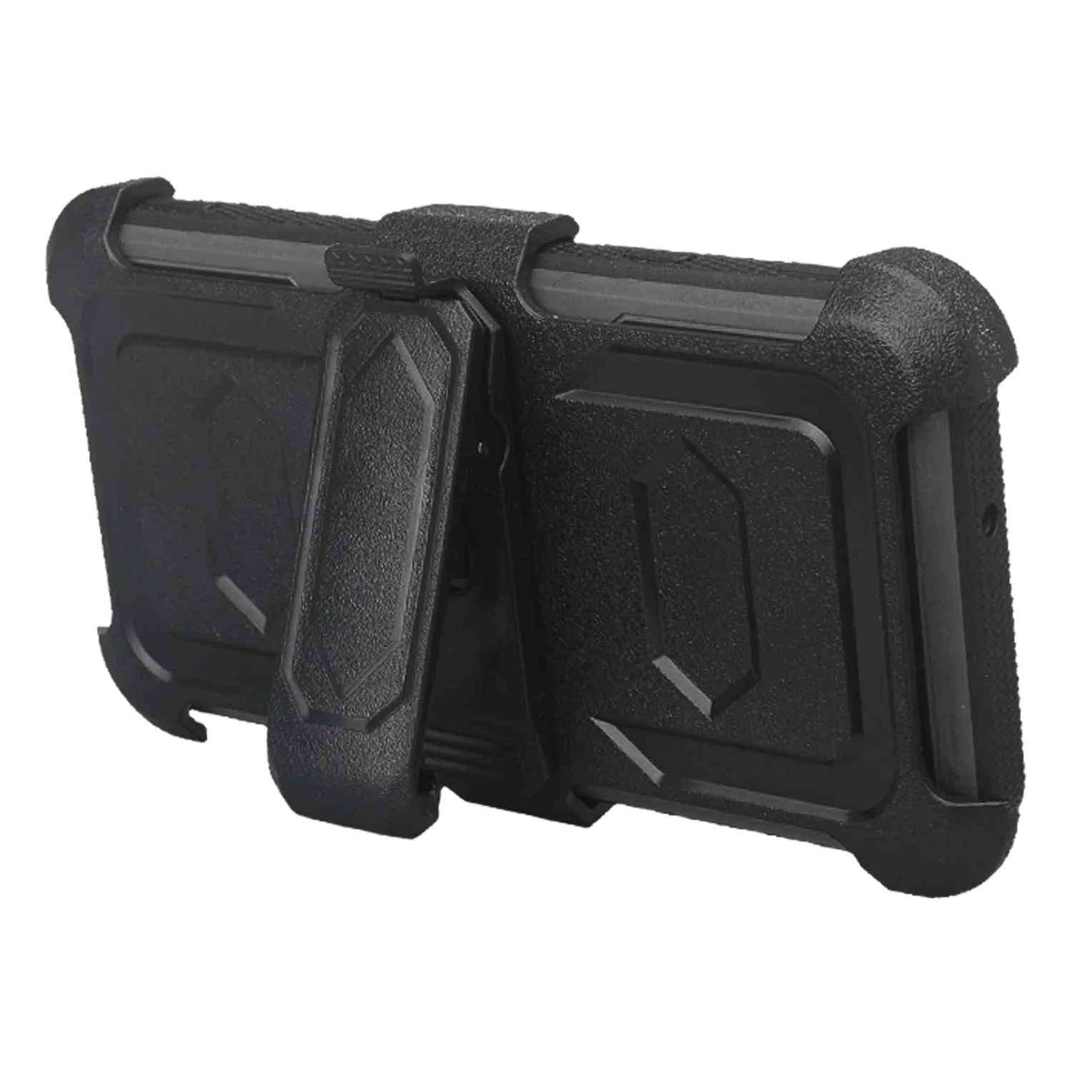 LG Stylo 4 Case, Stylo 4 Plus, Q StylusTriple Protection 3-1 w/ Built in Screen Protector Heavy Duty Holster Shell Combo Case - Black