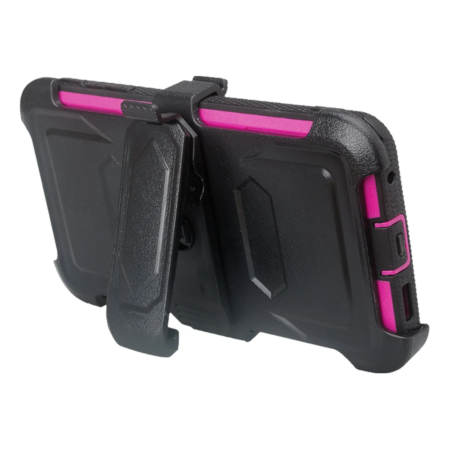 LG V30 Case, V30 Plus, Triple Protection [ Built in Screen Protector ] Heavy Duty Holster Shell Combo Clip Cover - Purple