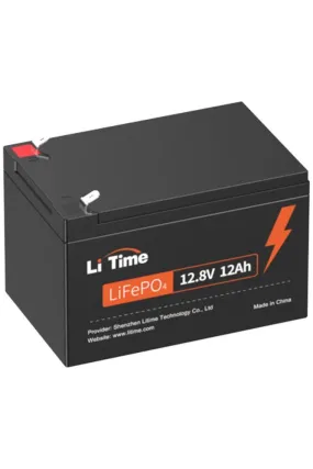 LiTime 12V 12Ah LiFePO4 Lithium Battery For Fish Finder