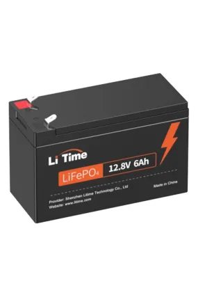 LiTime 12V 6Ah LiFePO4 Lithium Battery