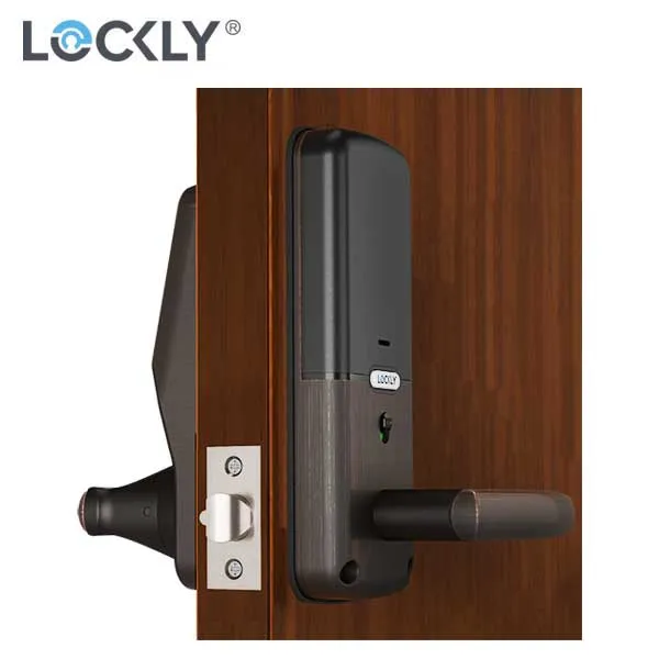 Lockly - PGD628VB - Secure Biometric Electronic Lever Set Latch - Bluetooth - Venetian Bronze