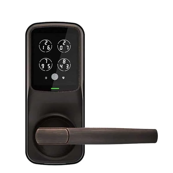 Lockly - PGD628VB - Secure Biometric Electronic Lever Set Latch - Bluetooth - Venetian Bronze