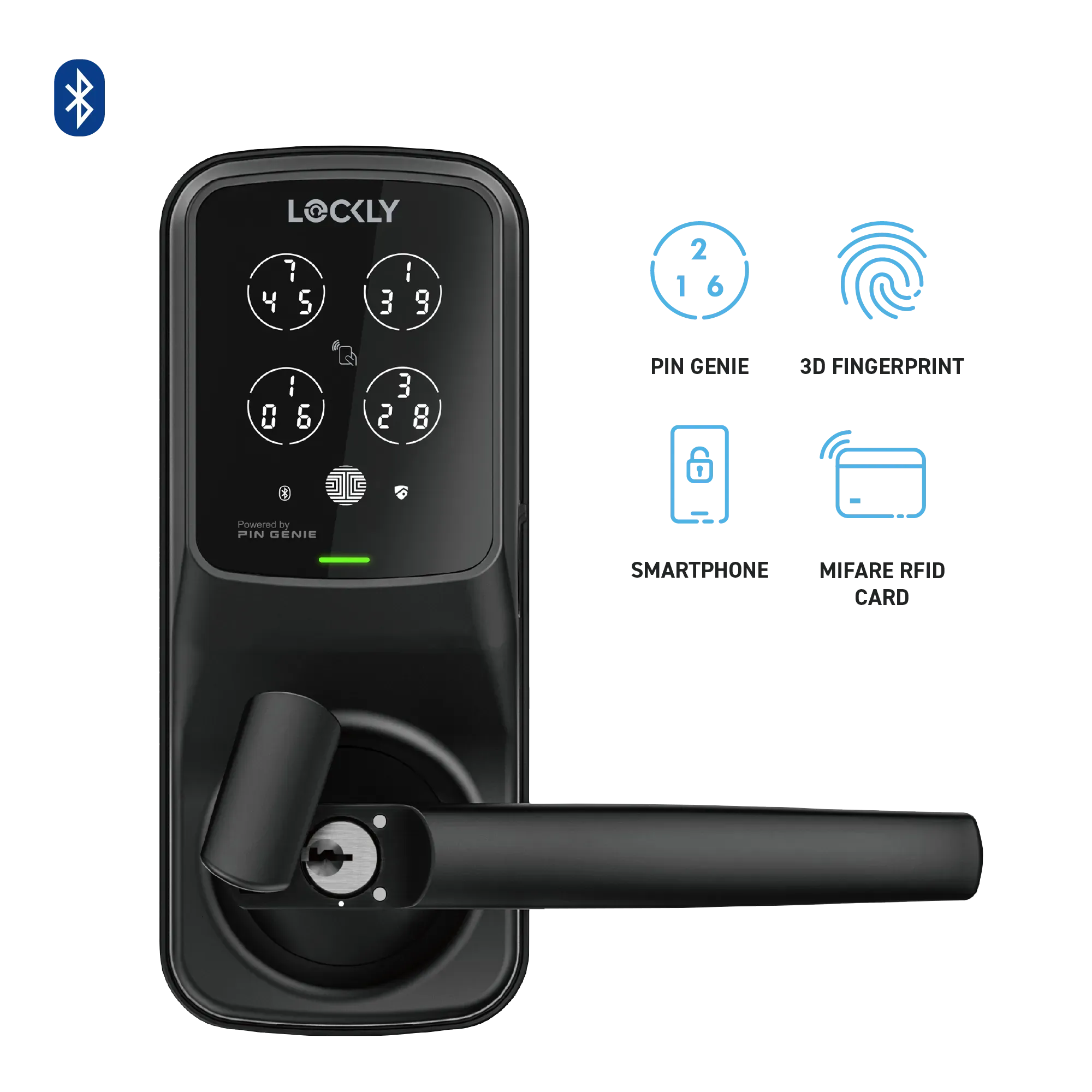 Lockly Secure Plus Special Latch Edition with RFID Card Access