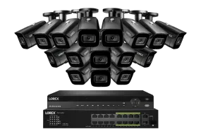 Lorex Elite Series NVR with N3 (Nocturnal Series) IP Bullet Cameras - 4K 32-Channel 8TB Wired System