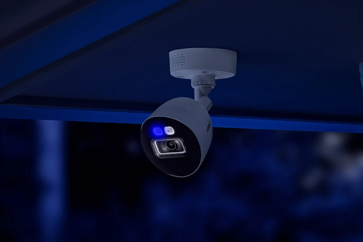 Lorex Fusion 4K 12-Camera Capable (8 Wired   4 Fusion Wi-Fi) 2TB Wired DVR System with 4 Smart Deterrence Cameras, 2K Indoor Wi-Fi Camera and Two 2K Pan-Tilt Outdoor Wi-Fi Security Cameras