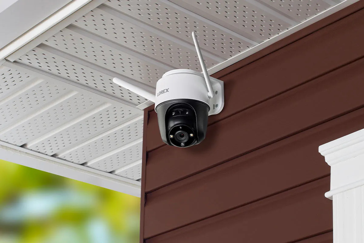 Lorex Fusion 4K 12-Camera Capable (8 Wired   4 Fusion Wi-Fi) 2TB Wired DVR System with 4 Smart Deterrence Cameras, 2K Indoor Wi-Fi Camera and Two 2K Pan-Tilt Outdoor Wi-Fi Security Cameras