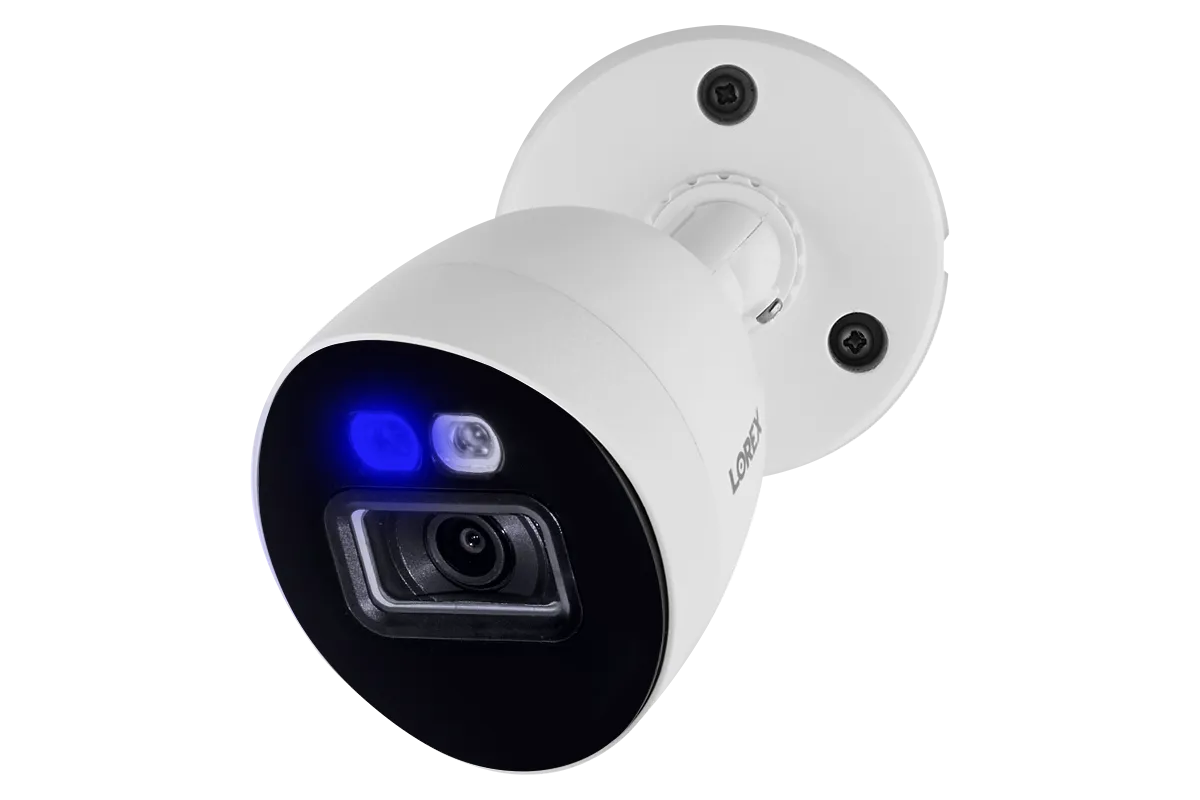 Lorex Fusion 4K 12-Camera Capable (8 Wired   4 Fusion Wi-Fi) 2TB Wired DVR System with 4 Smart Deterrence Cameras, 2K Indoor Wi-Fi Camera and Two 2K Pan-Tilt Outdoor Wi-Fi Security Cameras
