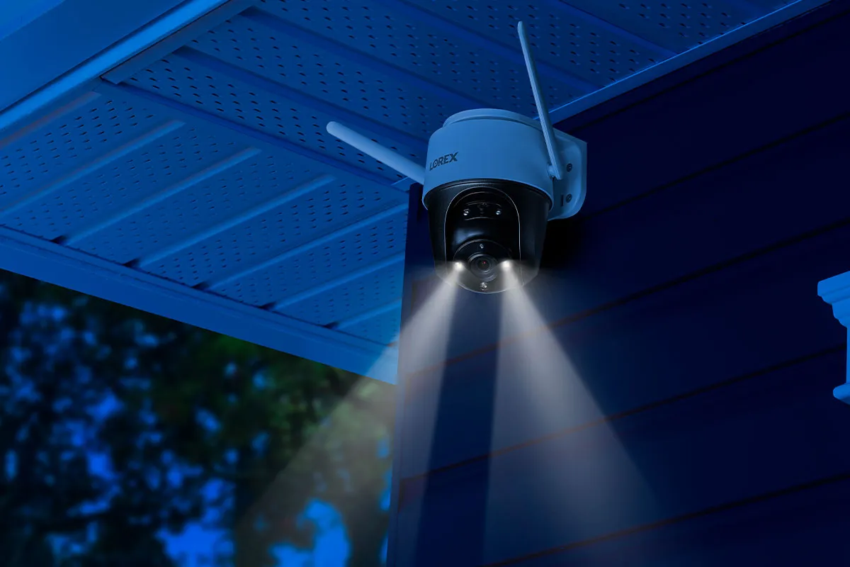 Lorex Fusion 4K 12-Camera Capable (8 Wired   4 Fusion Wi-Fi) 2TB Wired DVR System with 4 Smart Deterrence Cameras, 2K Indoor Wi-Fi Camera and Two 2K Pan-Tilt Outdoor Wi-Fi Security Cameras
