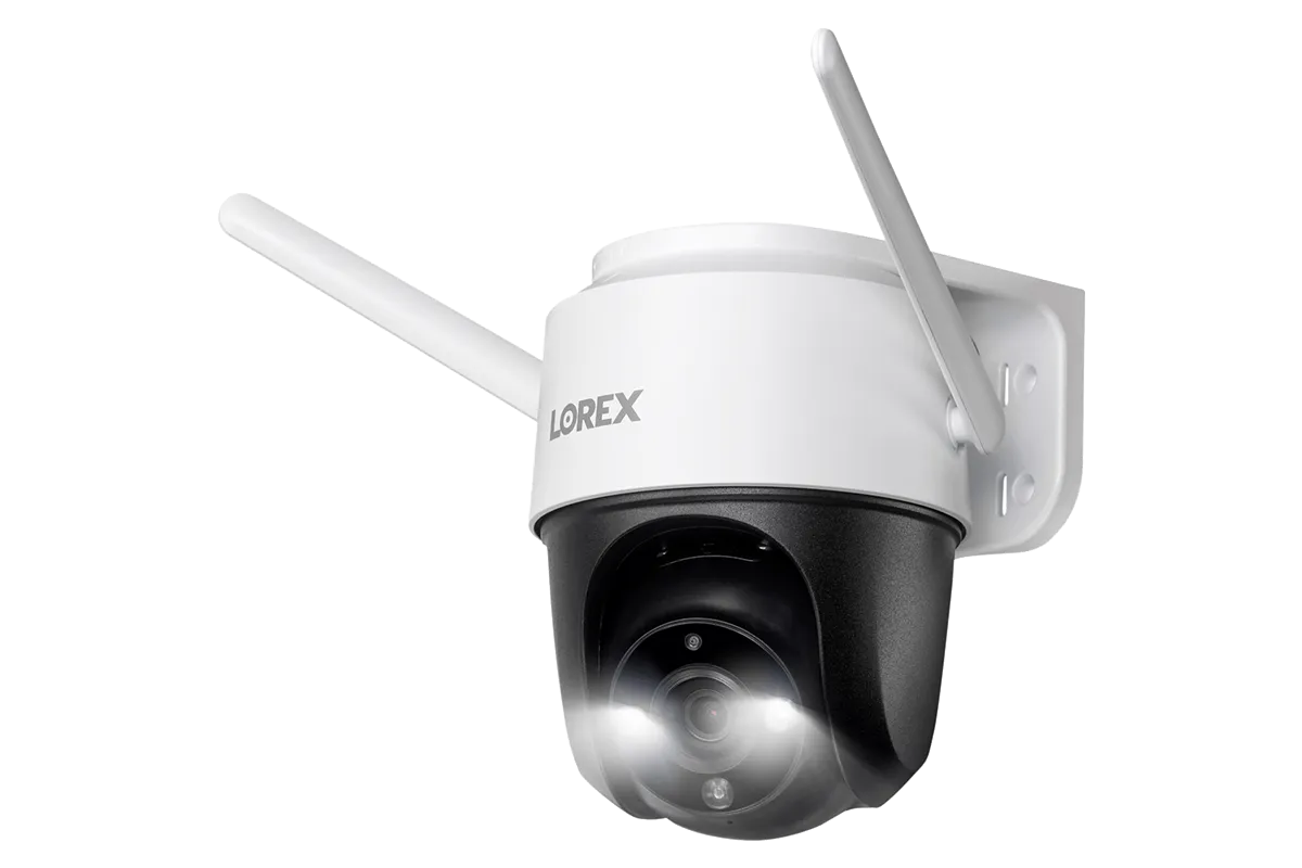 Lorex Fusion 4K 12 Camera Capable (8 Wired   4 Wi-Fi) 2TB DVR System with Two 2K Pan-Tilt Outdoor Wi-Fi Cameras
