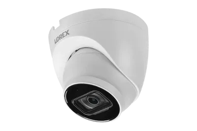 Lorex Fusion 4K (16 Camera Capable) 4TB Wired NVR System with 8 White IP Dome Cameras, One 2K Pan-Tilt Indoor Wi-Fi Camera and One 2K Indoor Wi-Fi Camera