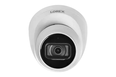 Lorex Fusion 4K (16 Camera Capable) 4TB Wired NVR System with 8 White IP Dome Cameras, One 2K Pan-Tilt Indoor Wi-Fi Camera and One 2K Indoor Wi-Fi Camera