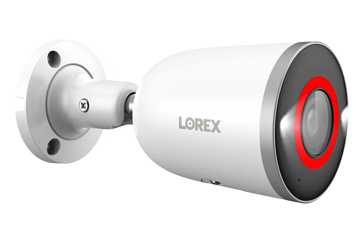 Lorex Fusion 4K 16 Camera Capable (8 Wired   8 Wi-Fi) 2TB NVR System with 4 Smart Security Lighting Bullet Cameras, One 2K Pan-Tilt Camera, and One 2K Indoor Wi-Fi Camera