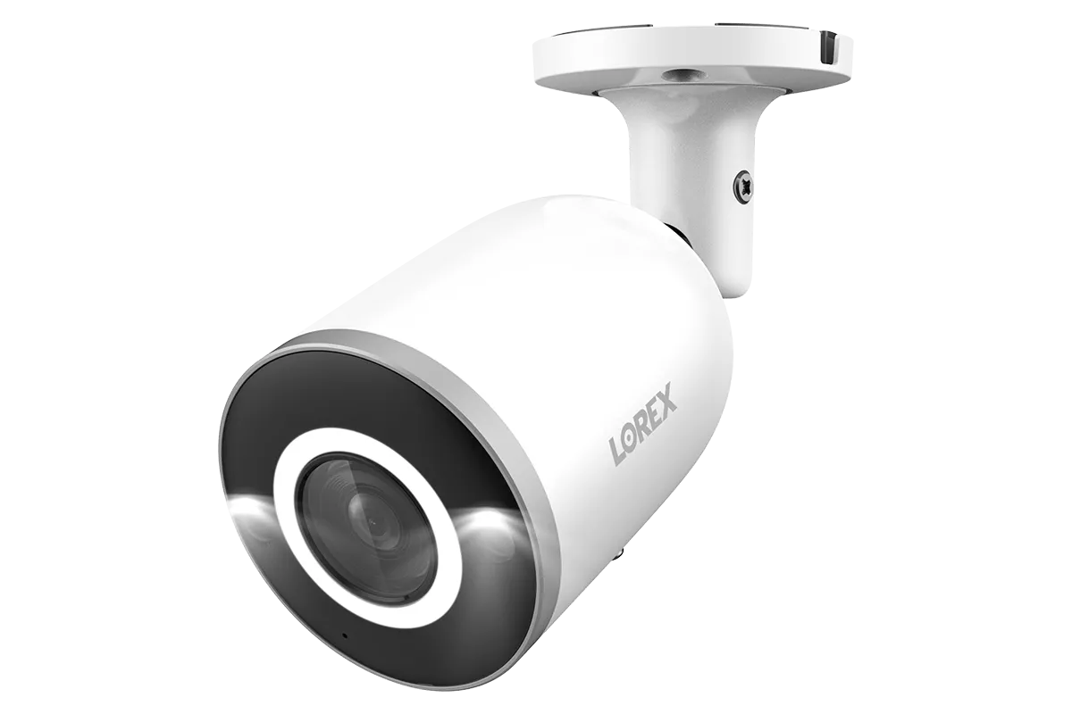 Lorex Fusion 4K 16 Camera Capable (8 Wired   8 Wi-Fi) 2TB NVR System with 4 Smart Security Lighting Bullet Cameras, One 2K Pan-Tilt Camera and One 2K Indoor Wi-Fi Camera