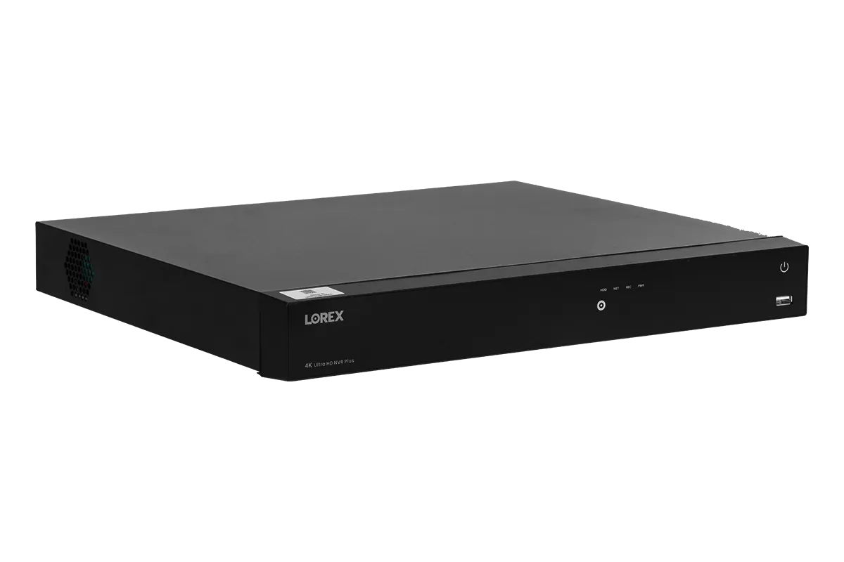Lorex Fusion 4K 16-Channel 3TB Wired NVR System with 8 Cameras   Two 2K Pan-Tilt Wi-Fi Indoor Cameras