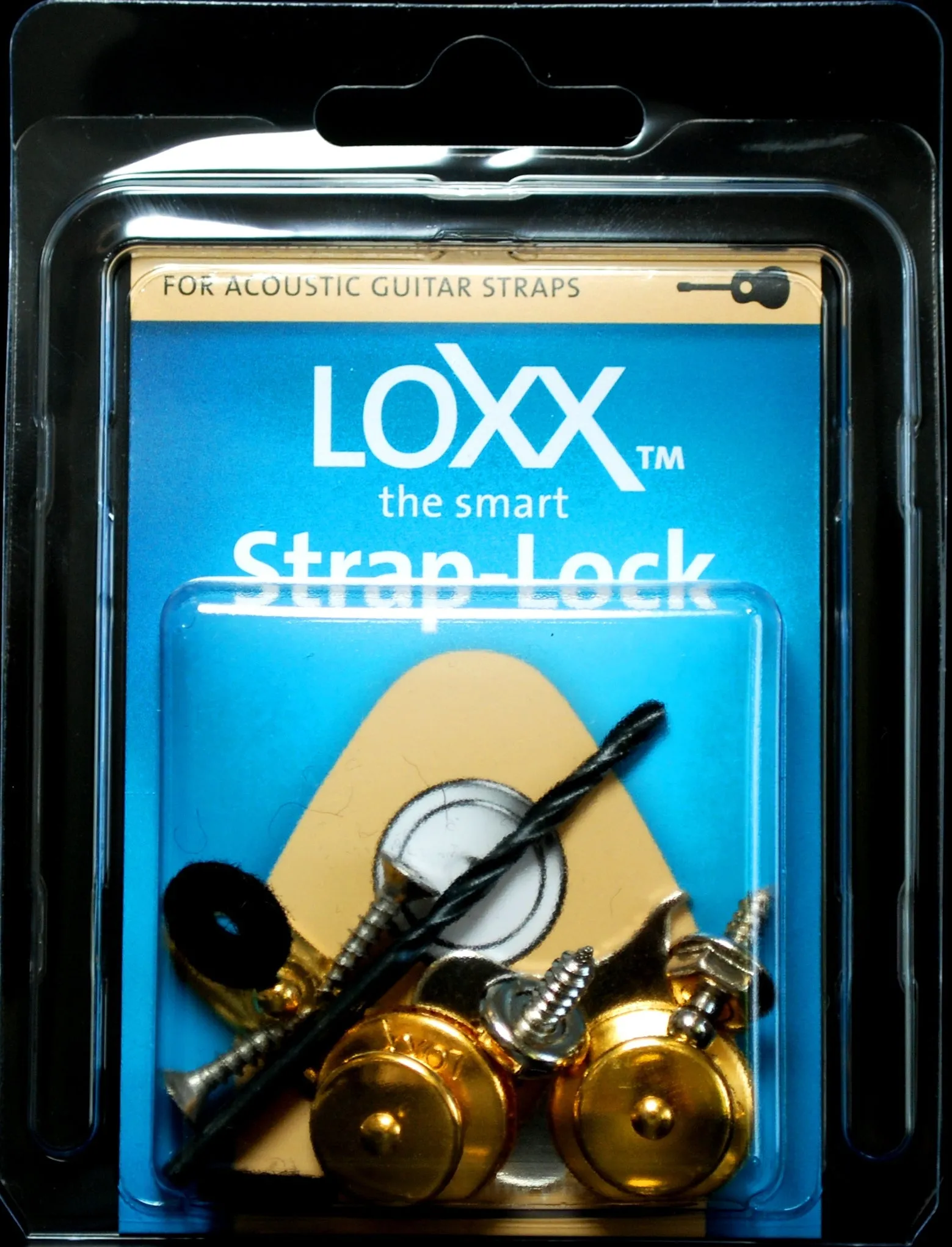 LOXX Acoustic Guitar Strap Lock - Various Colors Available
