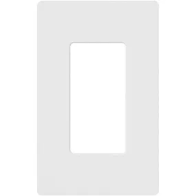 Lutron Claro White 1 gang Plastic Wall Plate 1 pk